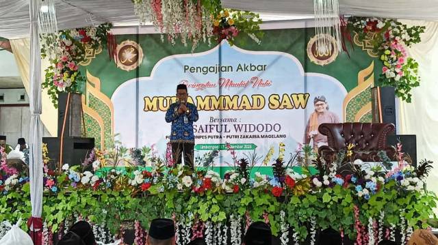 Pengajian Akbar Peringatan Maulid Nabi Muhammad SAW di Desa Limbangan